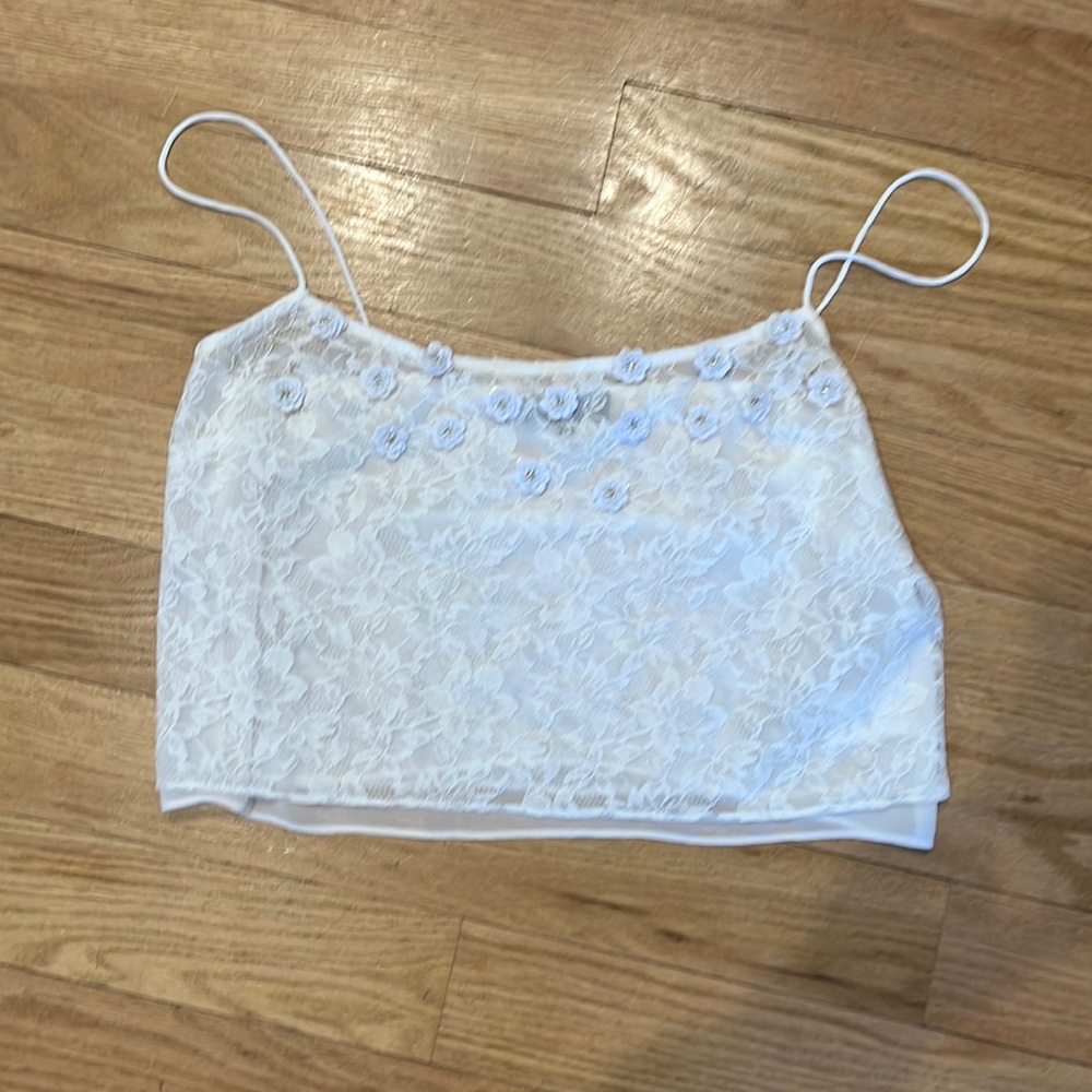 Majorelle never worn Size Medium white lace top